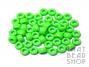 Bright Green Pony Beads - 9mm x 6mm
